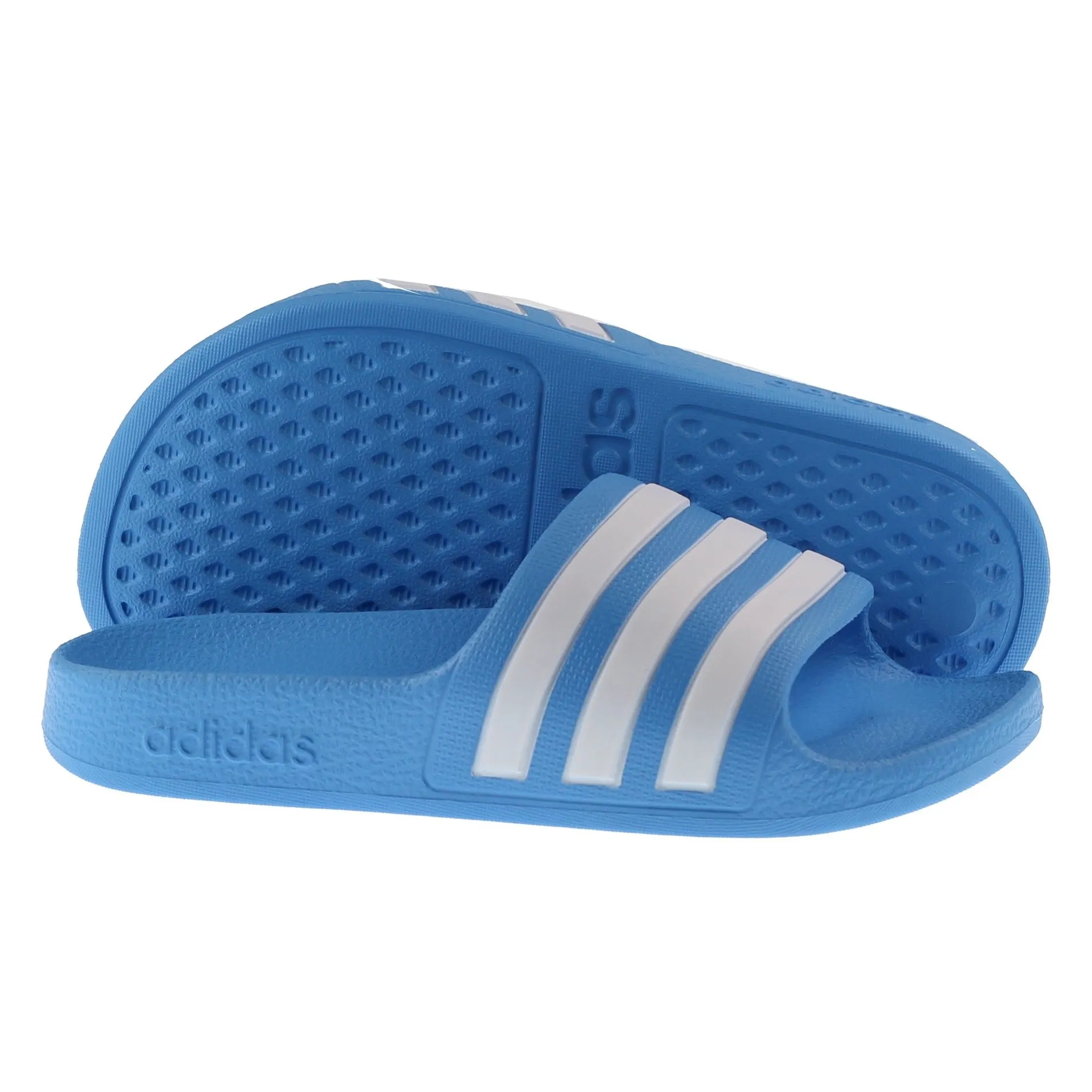 Adidas Kids Adilette Aqua Slide Blue