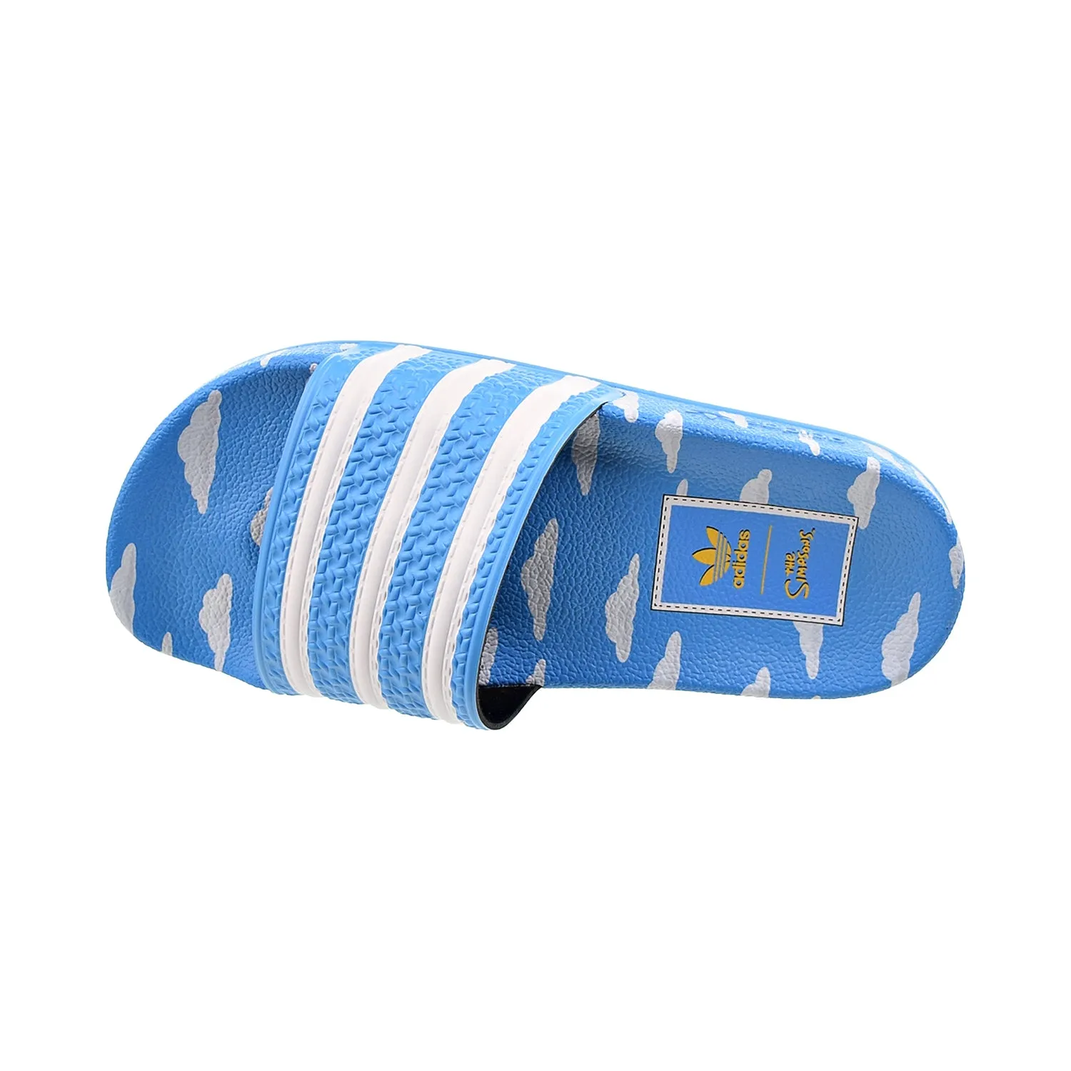 Adidas X The Simpsons Adilette Clouds Big Kids' Slides Blue-White