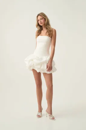 Aje Violette Bubble Mini Dress White Size 8,10
