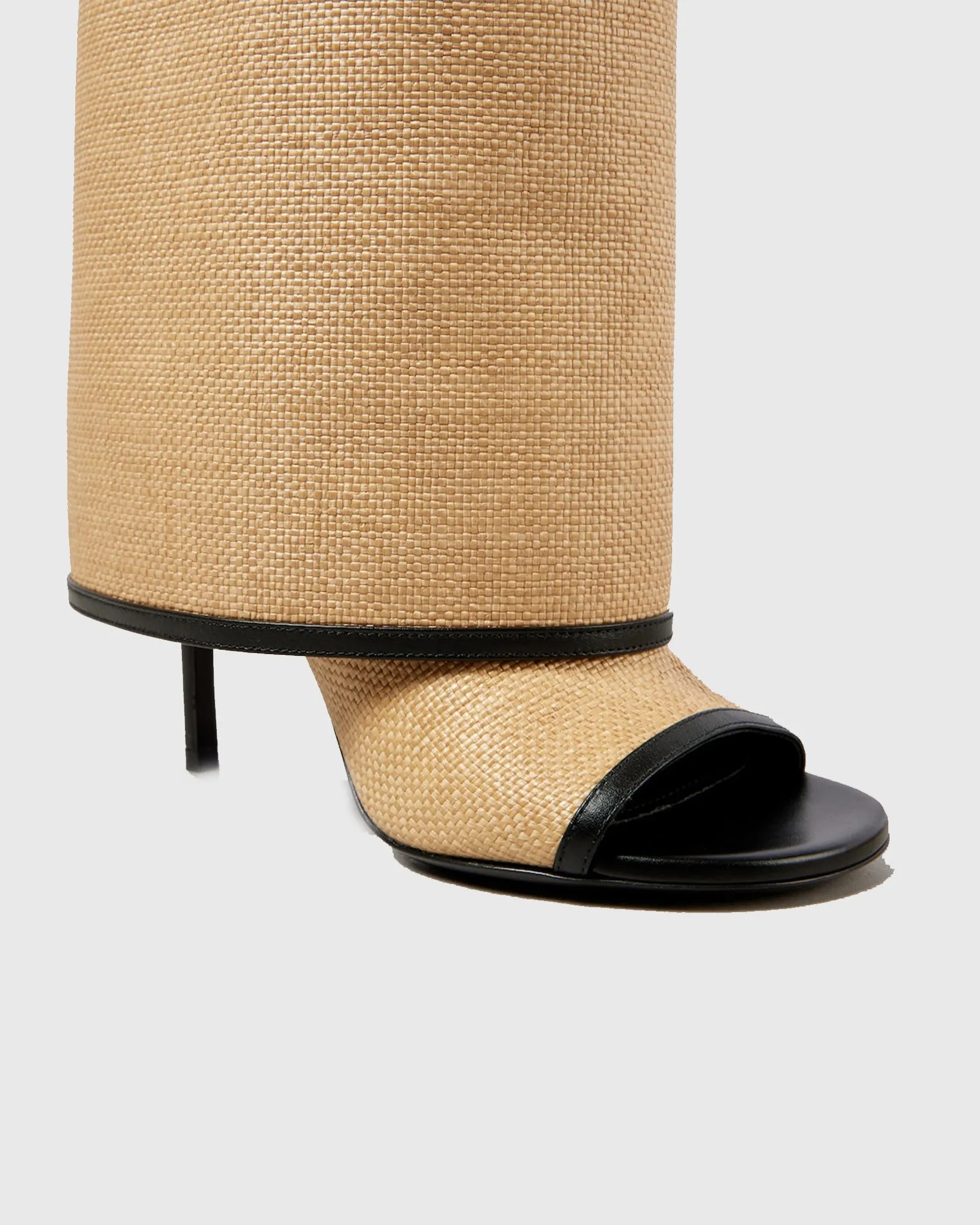 Bionda Buckle Woven Knee High Boots