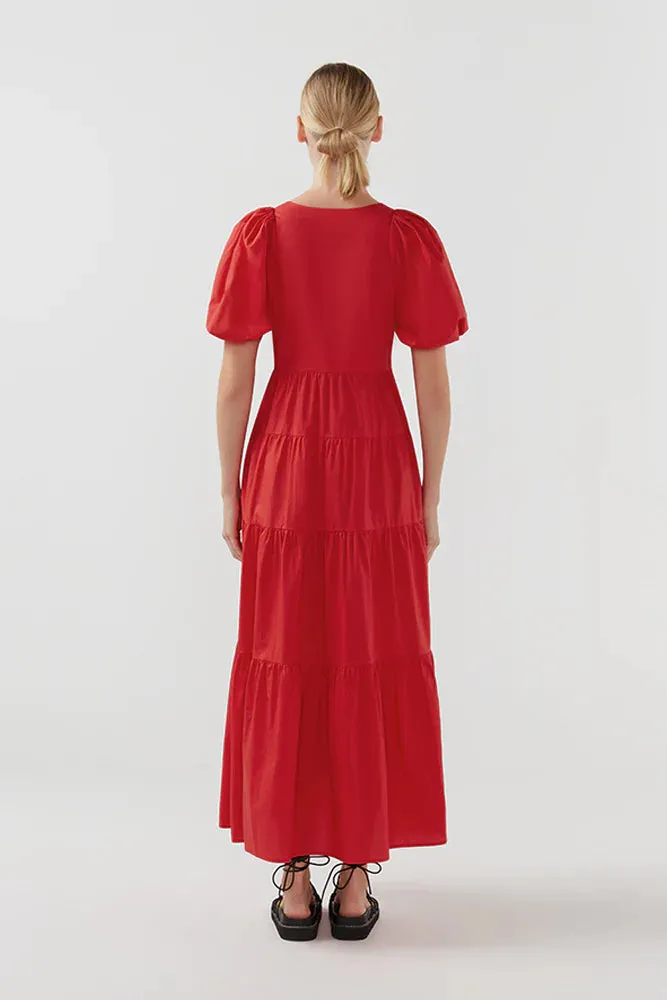 Bird & Knoll Cecci Dress - Tomato