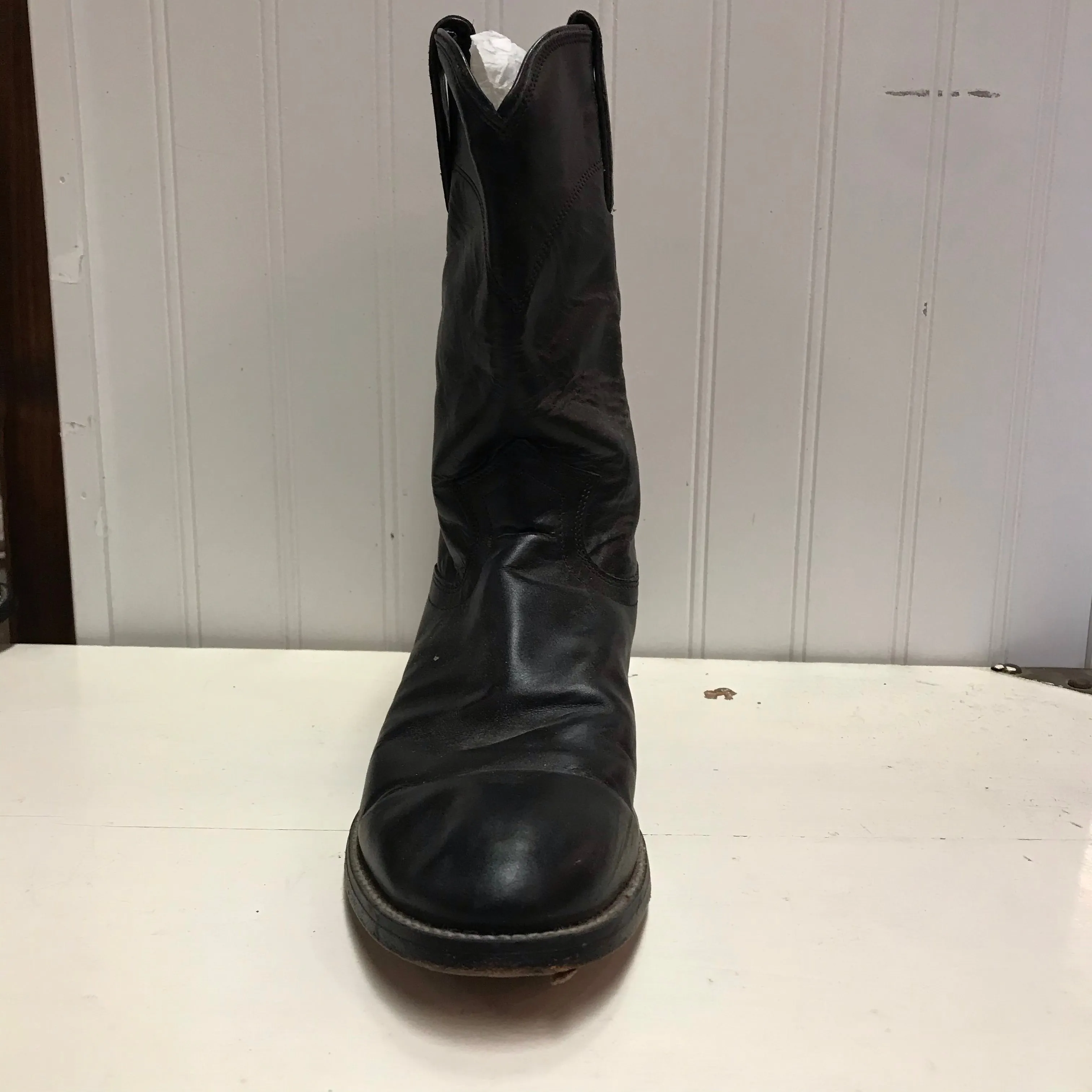 Black Shortie Cowboy Boots