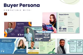Buyer Persona Illustrator Infographic Template