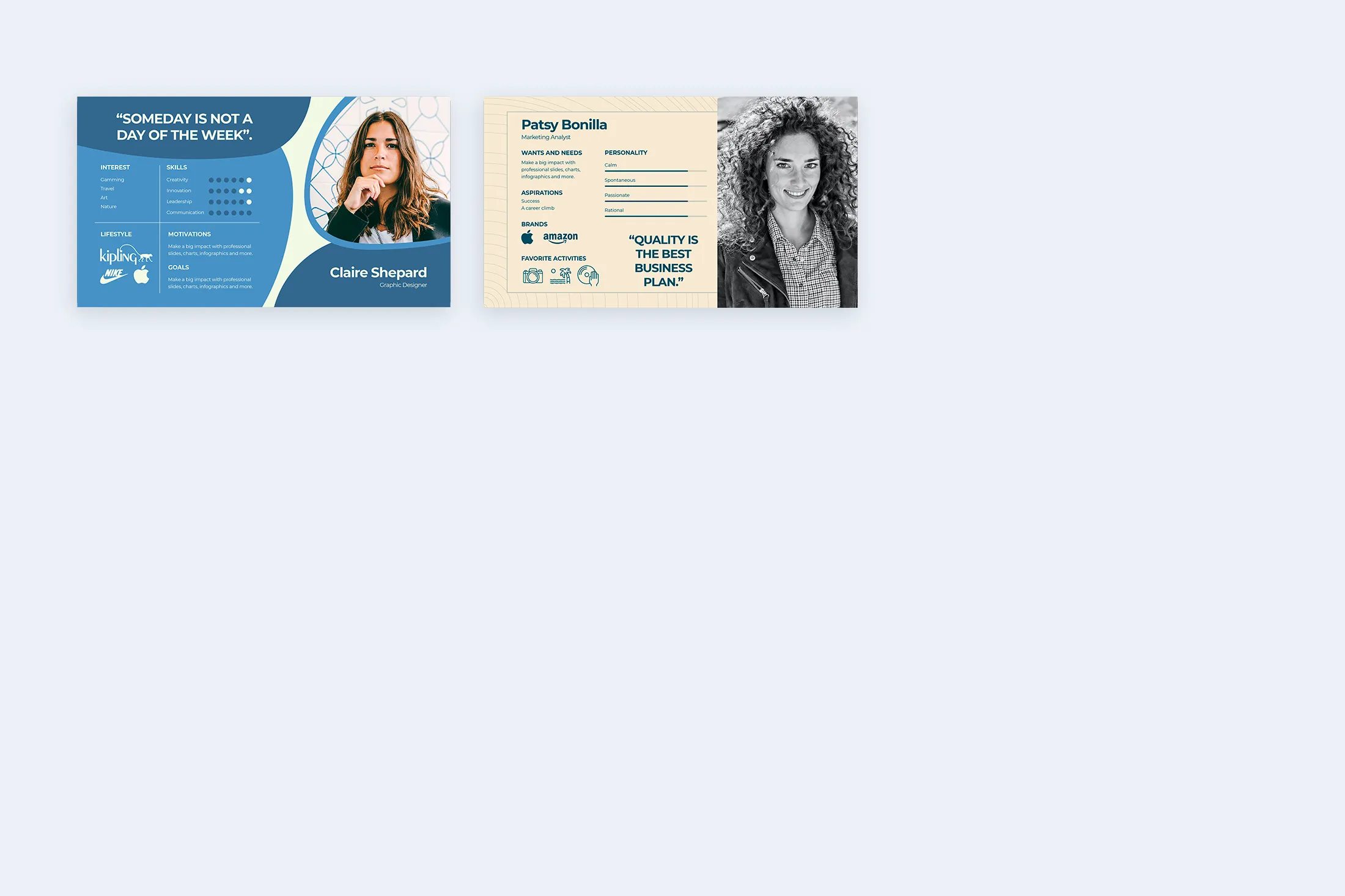 Buyer Persona Illustrator Infographic Template