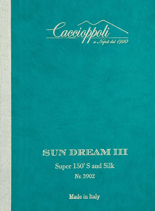 Caccioppoli Sun Dream Papina Casa Blue Wool Silk Suit