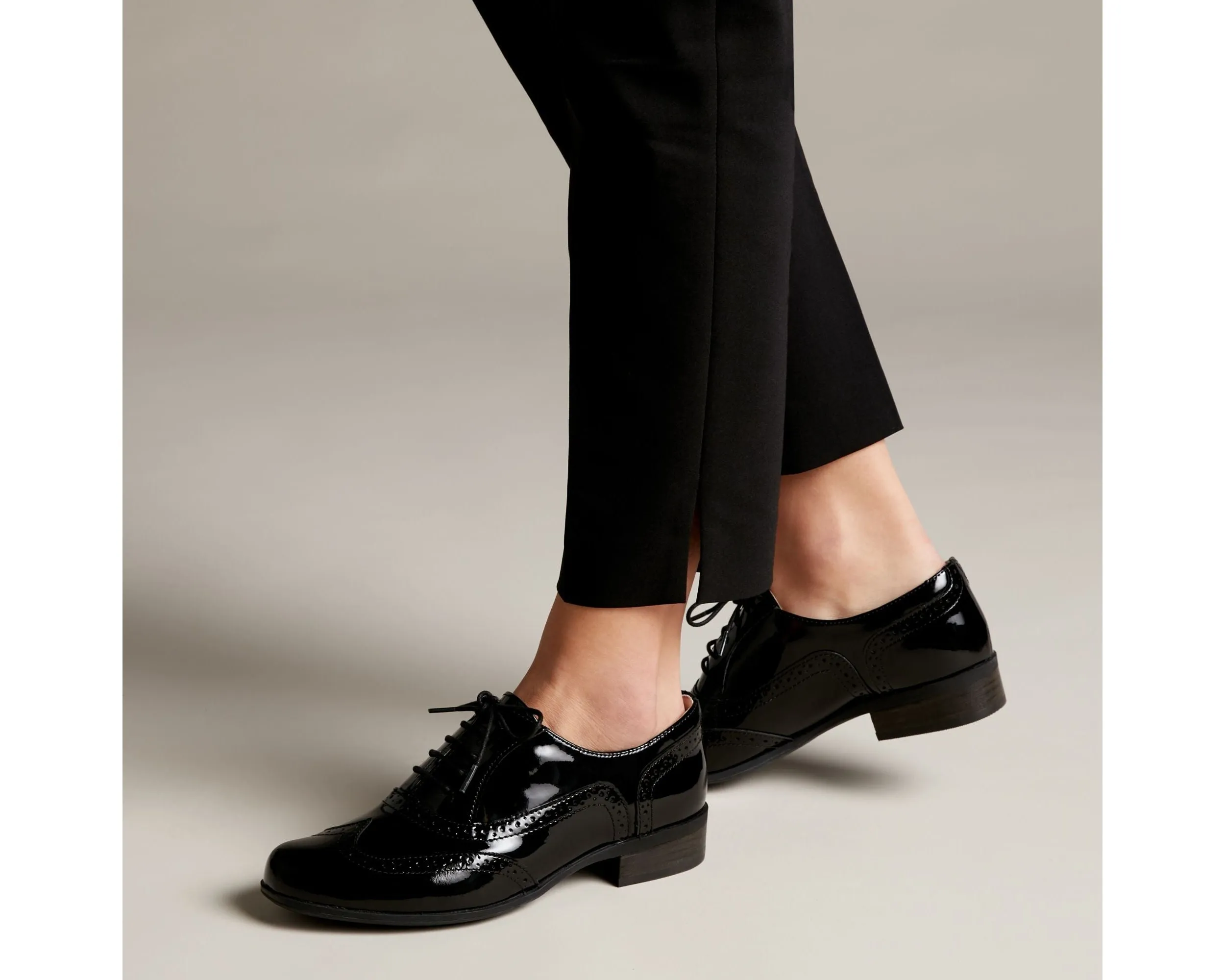 Clarks Hamble Oak Black Patent