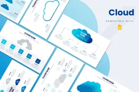 Cloud Google Slides Infographic Template