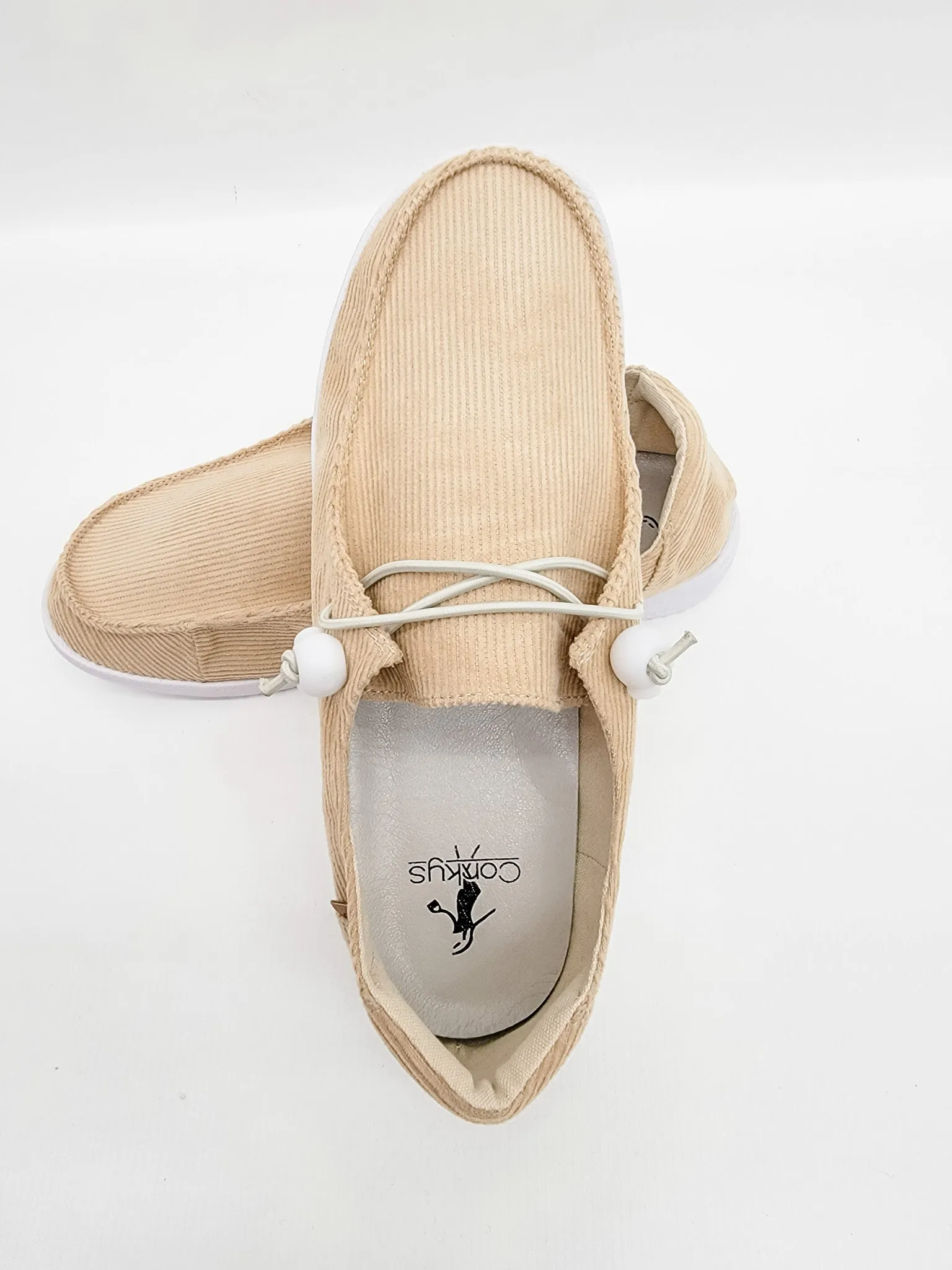 Corkys Kayak Tan Corduroy Boat Shoes