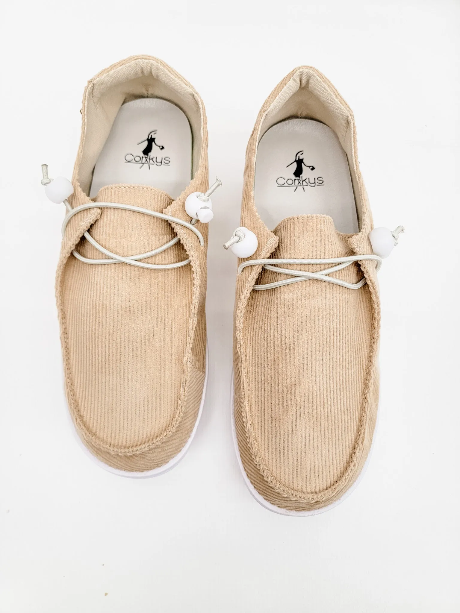 Corkys Kayak Tan Corduroy Boat Shoes