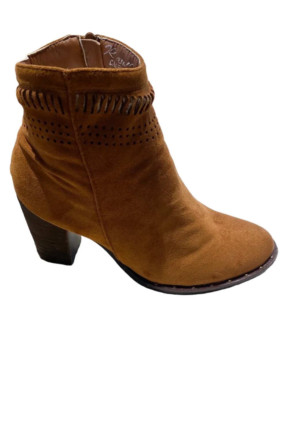 Cut Out Mid Heel Boot
