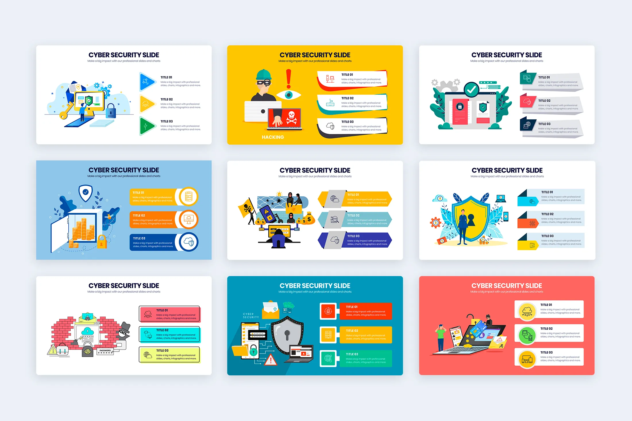 Cyber Security Google Slides Infographic Template