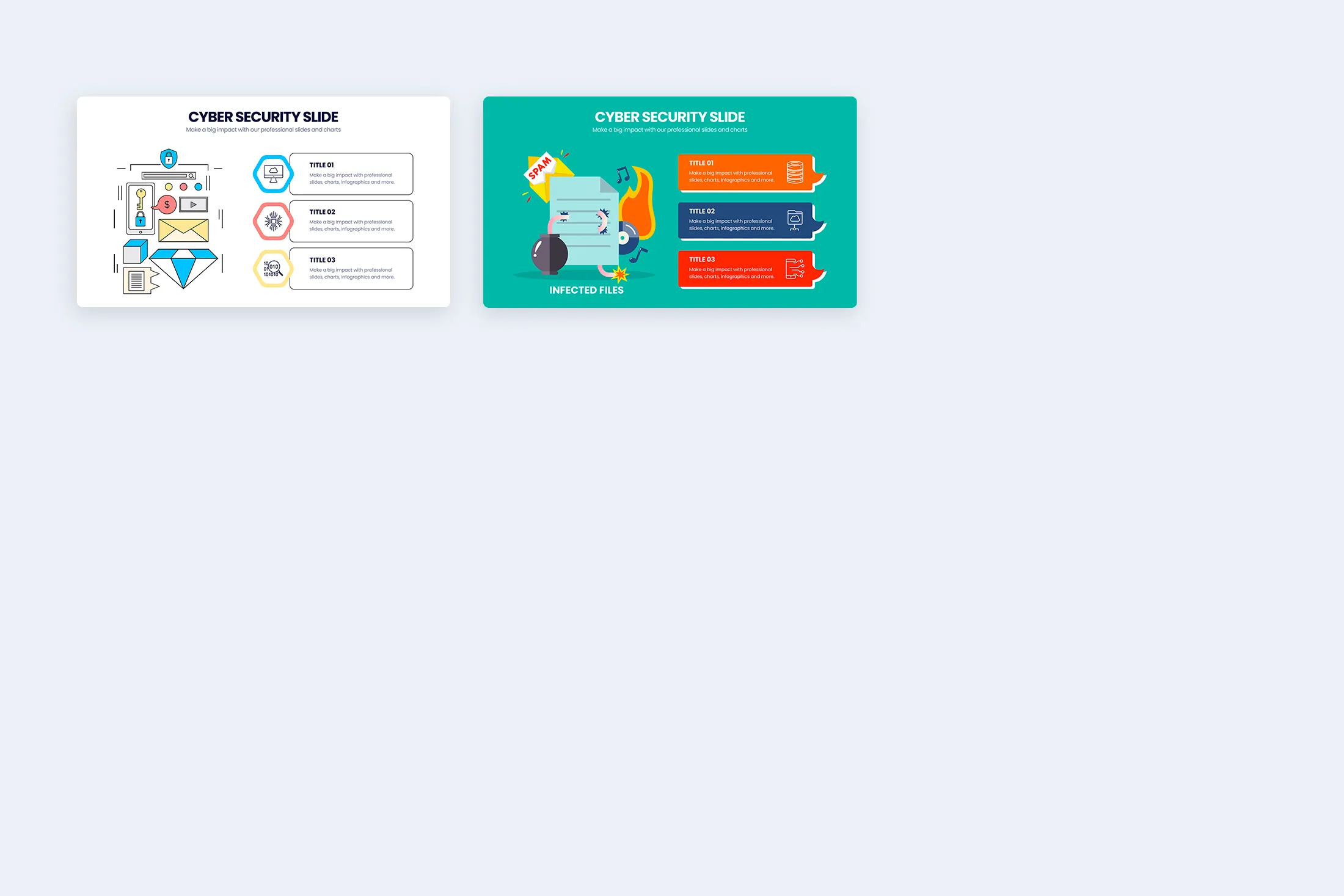 Cyber Security Google Slides Infographic Template