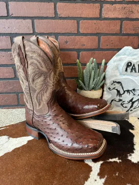 Dan Post Men's Alamosa Full Quill Ostrich Square Toe Cowboy Boots DP3875