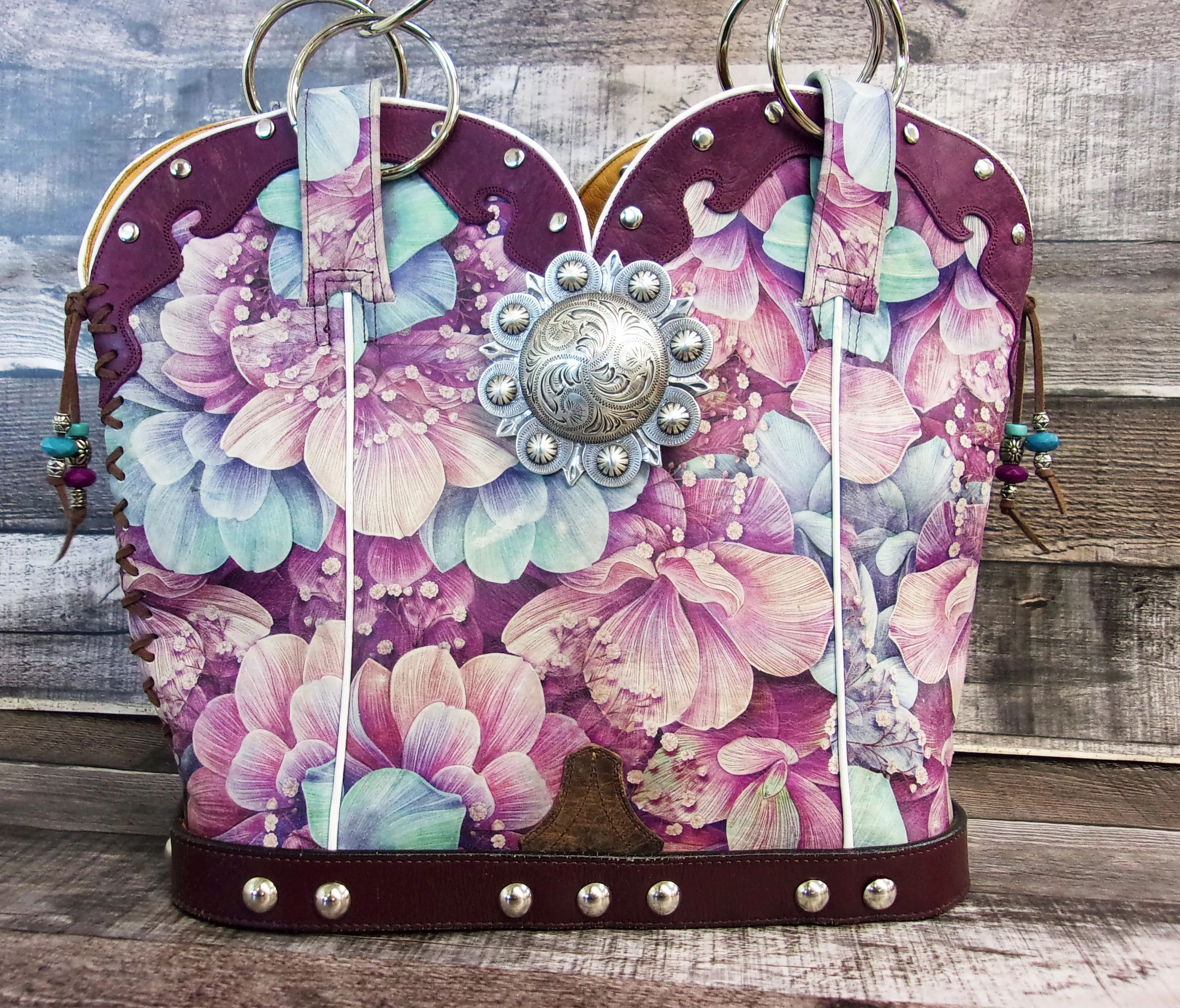 Double Cowboy Boot Purse DB342