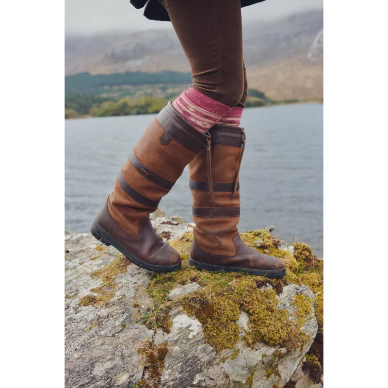 Dubarry Rolestown Fairisle Ladies Alpaca Boot Socks - Clover