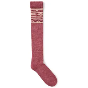 Dubarry Rolestown Fairisle Ladies Alpaca Boot Socks - Clover