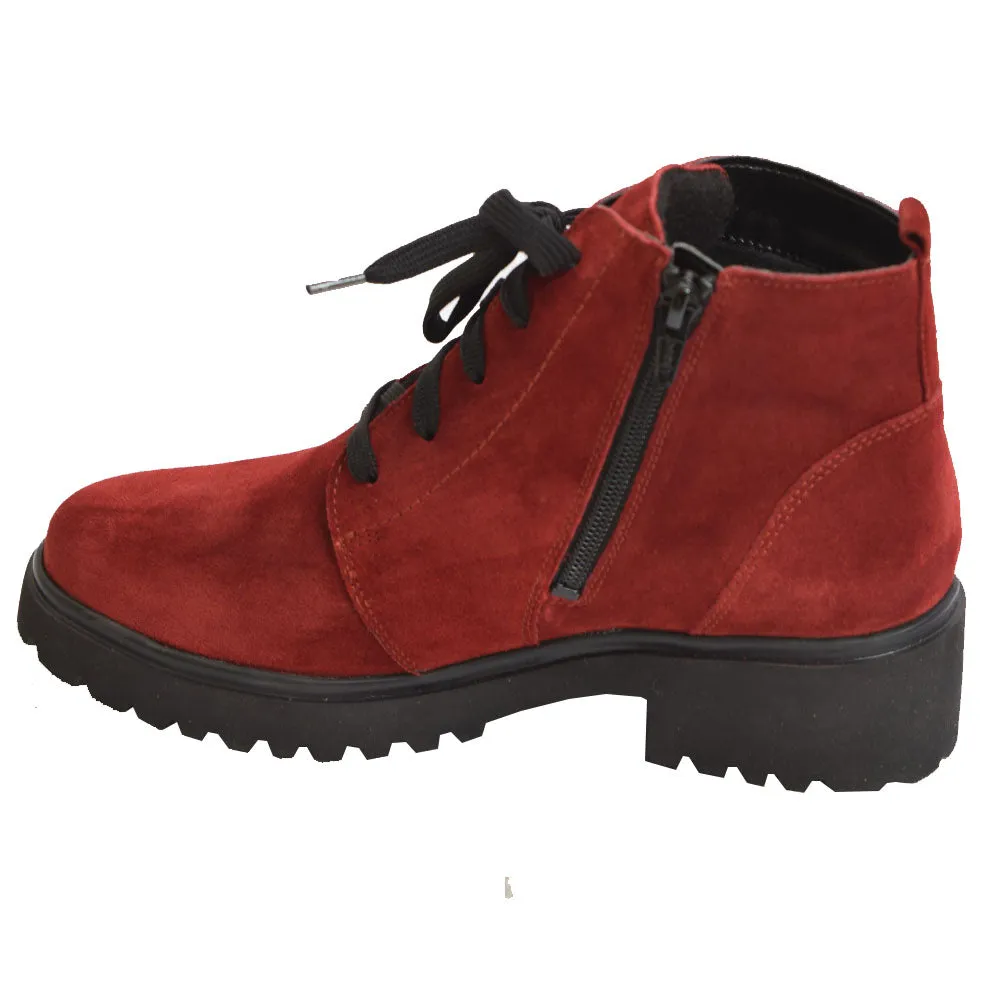 H-Luise Lace/Zip Red