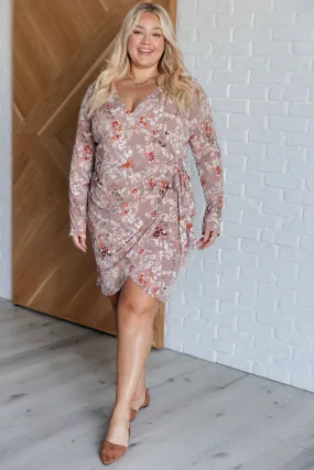 Honey Do I Ever Faux Wrap Dress in Taupe by Sew in Love