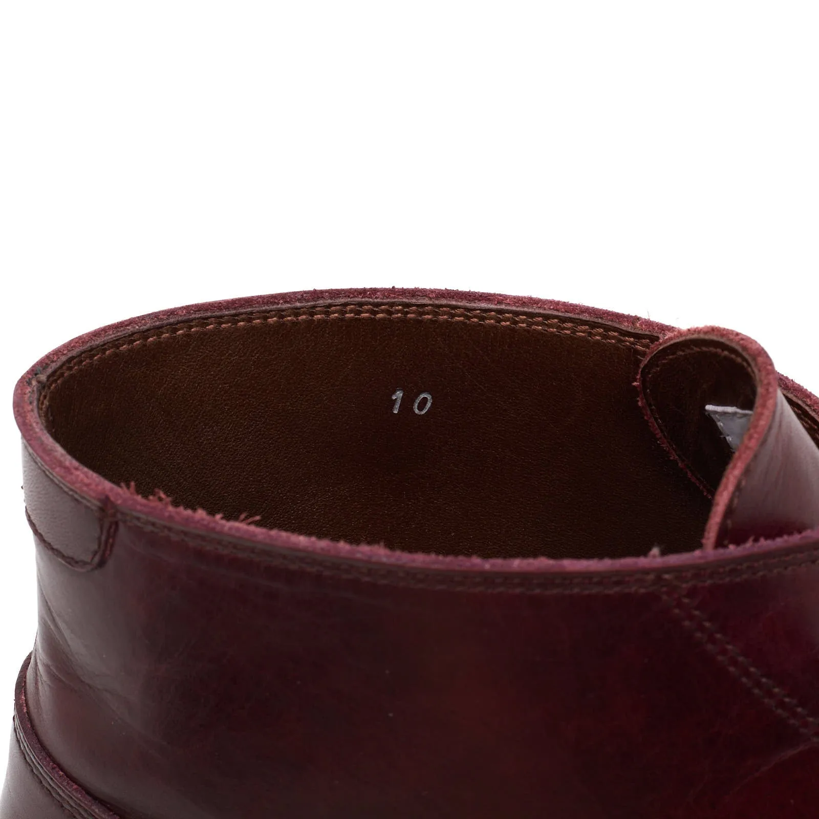JOHN LOFGREN Steadfast Chukka Boots French Calfskin Burgundy Shoes US 10.5