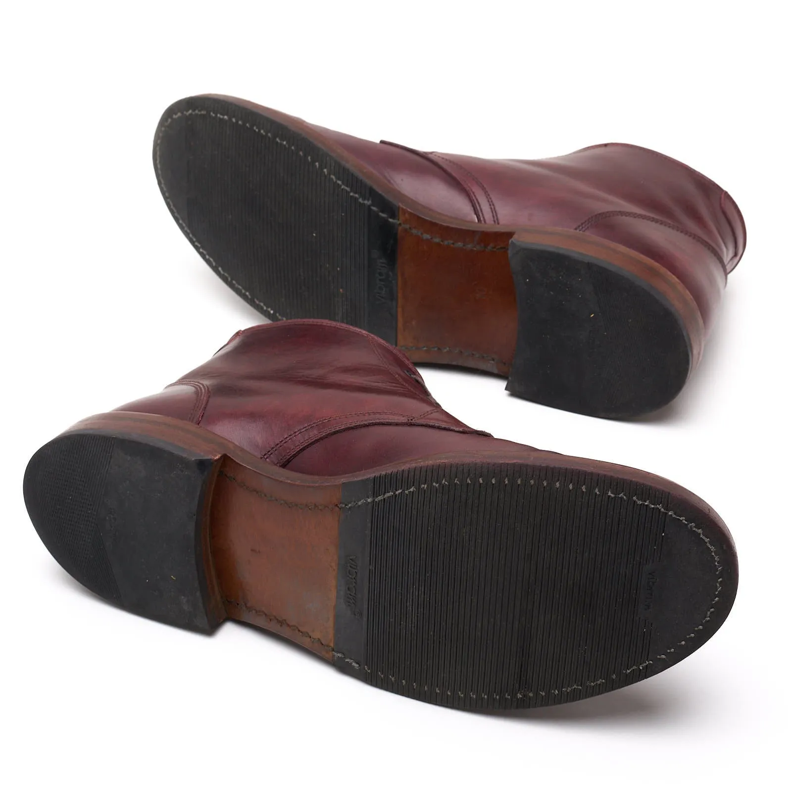 JOHN LOFGREN Steadfast Chukka Boots French Calfskin Burgundy Shoes US 10.5