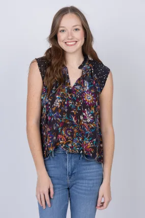Maria Cher Jujuy Keyla Top in Black Dahlia