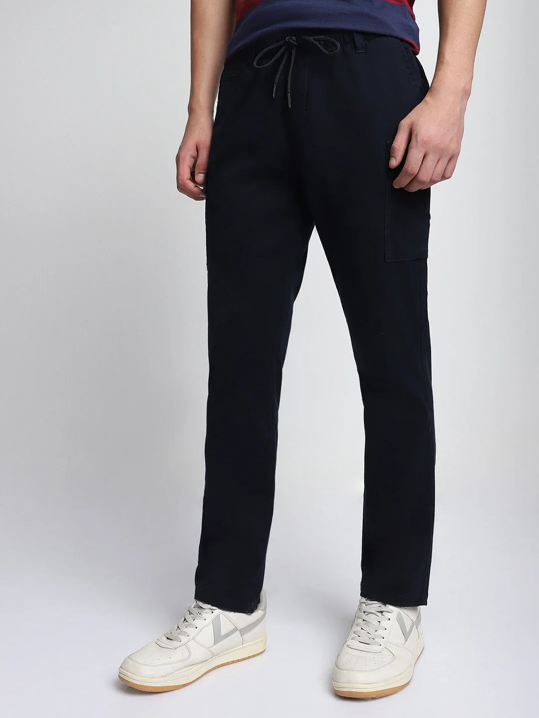 Men's Navy Cargo Trousers