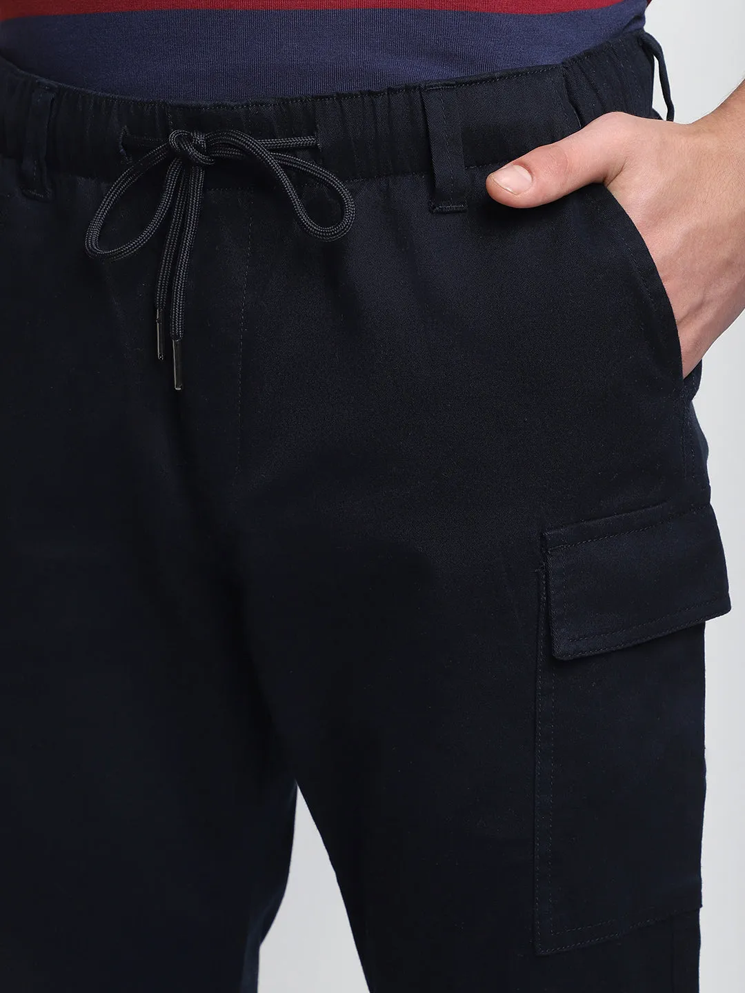 Men's Navy Cargo Trousers