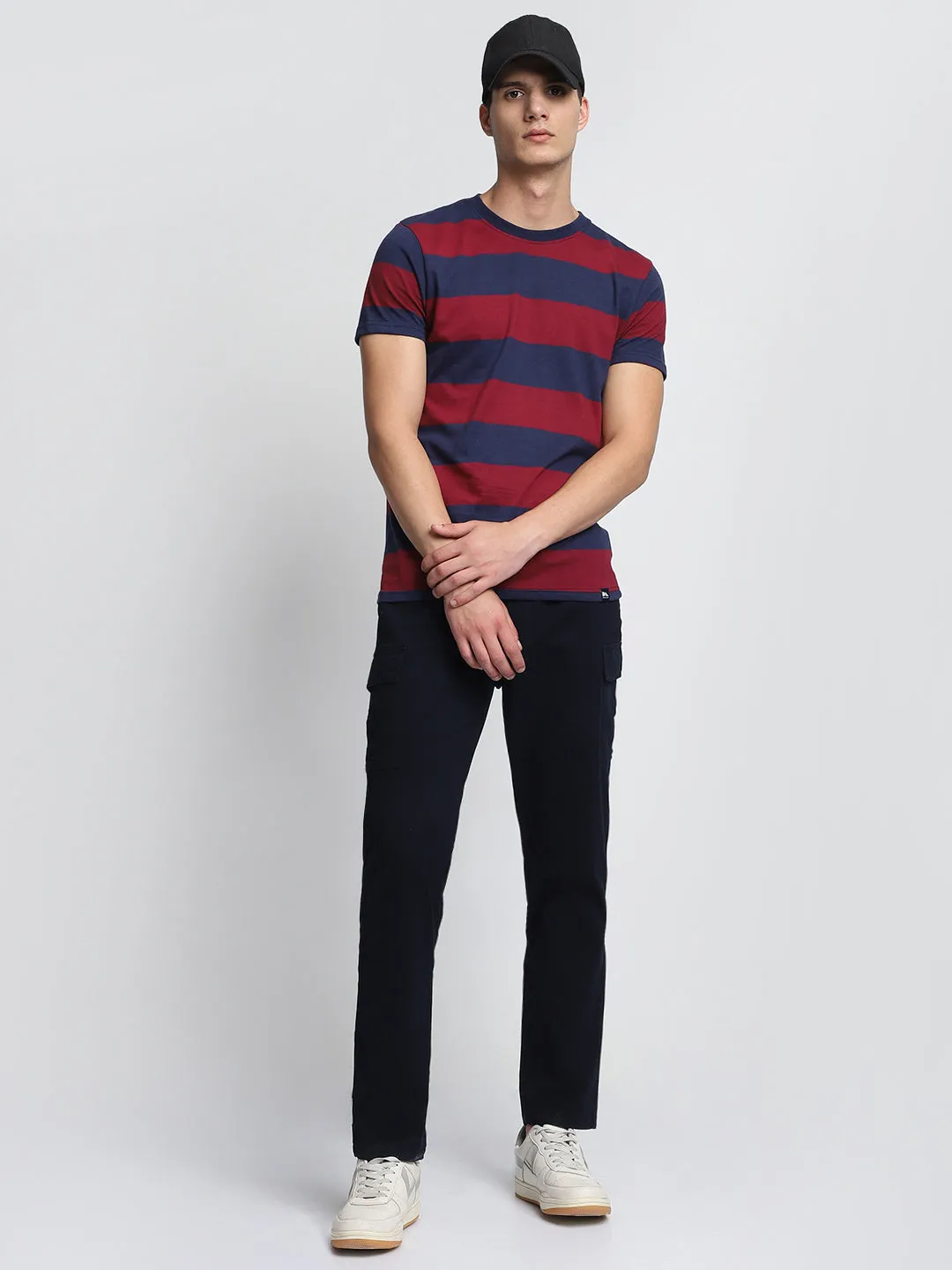 Men's Navy Cargo Trousers