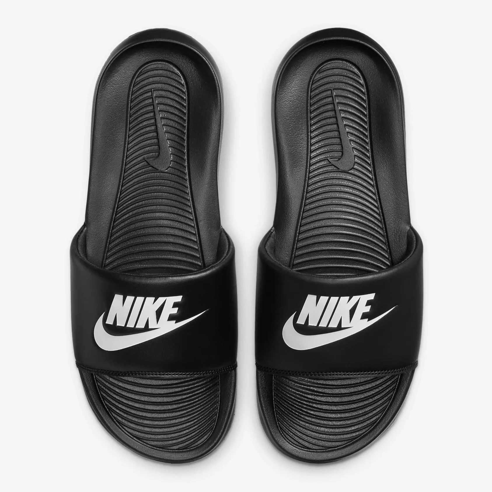 Men's Nike Victori One Slides Classic (Black/White)(CN9675-002)