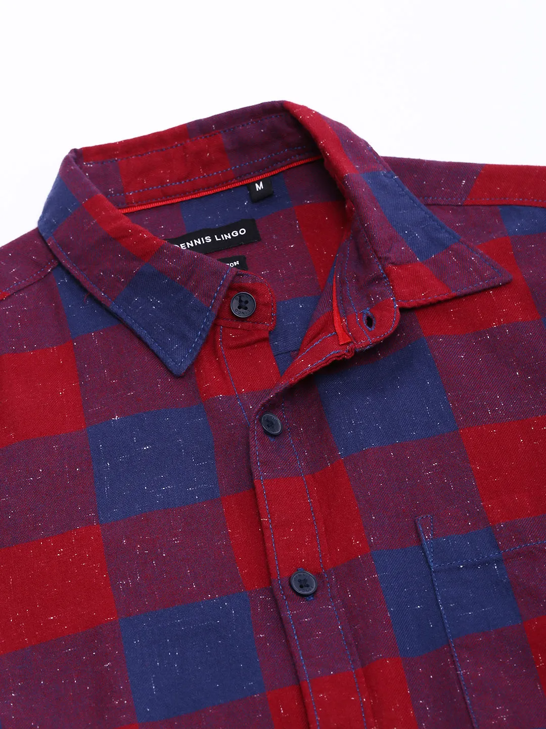 Men's Red Slim Fit Casual Shirt