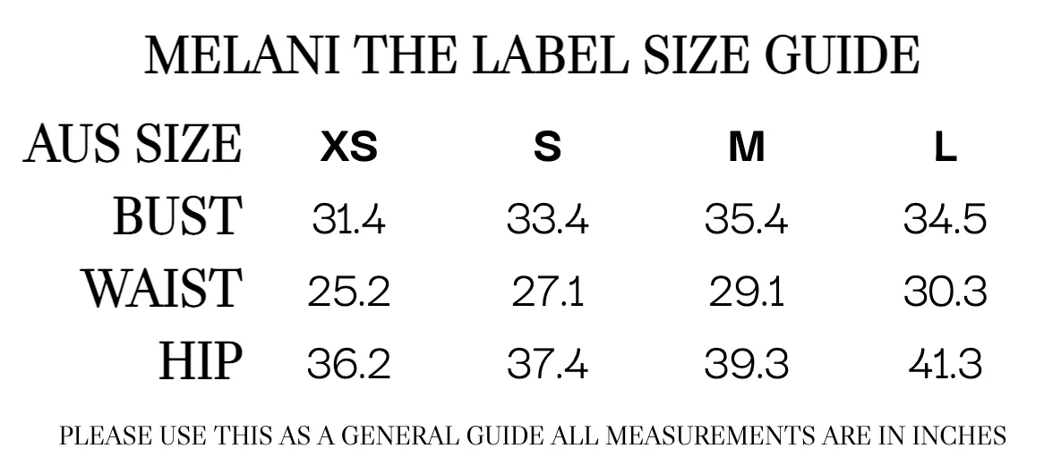 MÉLANI The Label EBONI SET Chiffon One Shoulder Two-Piece Set
