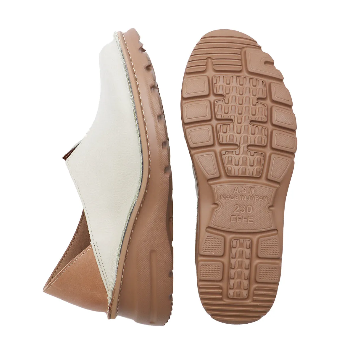 Natsumi Ivory Ultra Light & Wide Fit Slip-ons