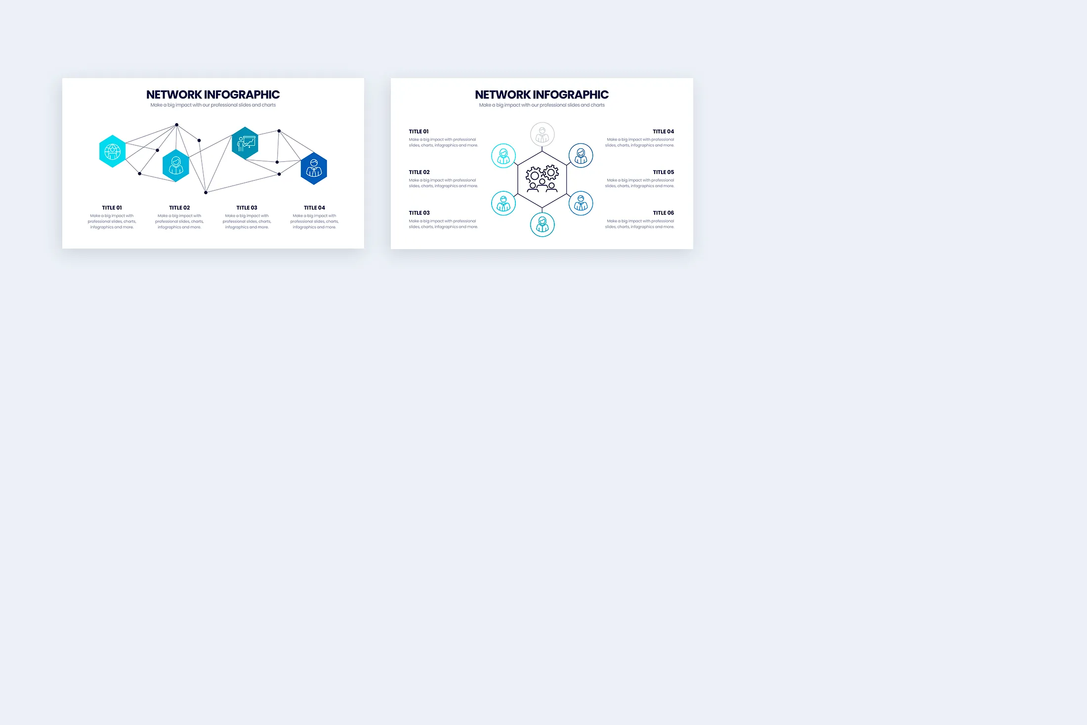 Network Google Slides Infographic Template