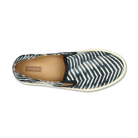OluKai Pehuea Pa'I Slip On (Women) - Lava Rock/Off White
