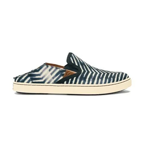 OluKai Pehuea Pa'I Slip On (Women) - Lava Rock/Off White