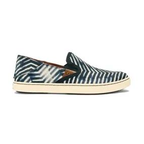OluKai Pehuea Pa'I Slip On (Women) - Lava Rock/Off White