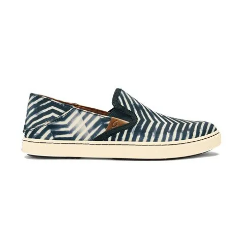 OluKai Pehuea Pa'I Slip On (Women) - Lava Rock/Off White