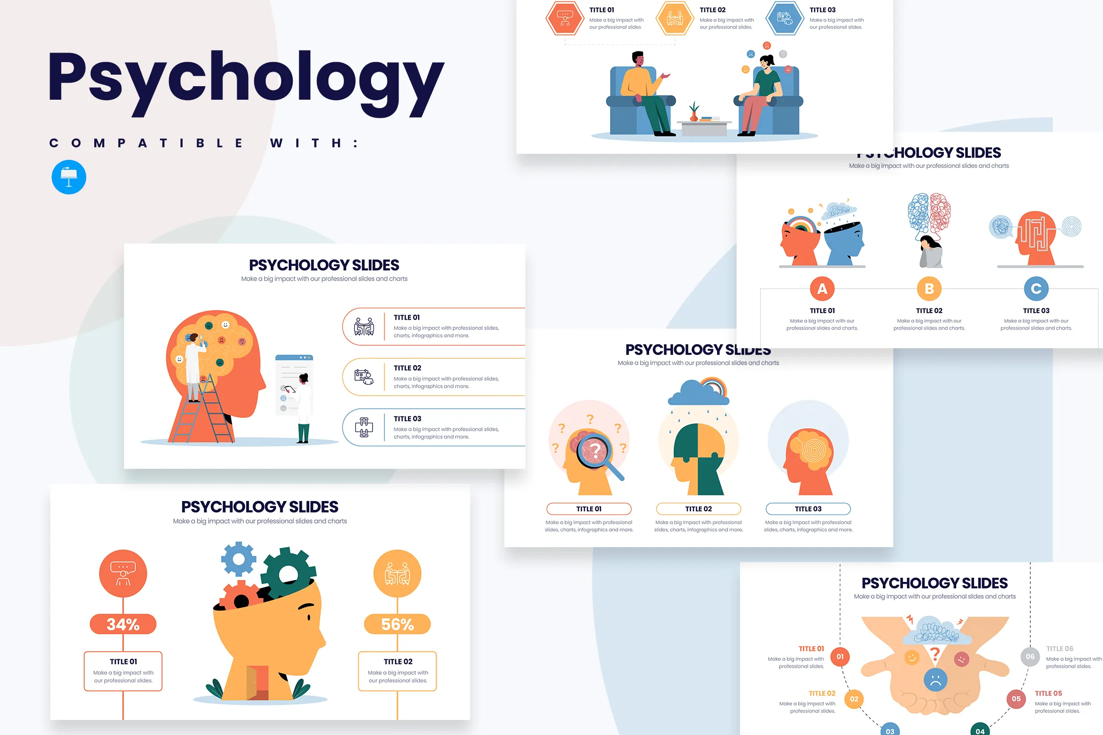 Psychology Keynote Infographic Template