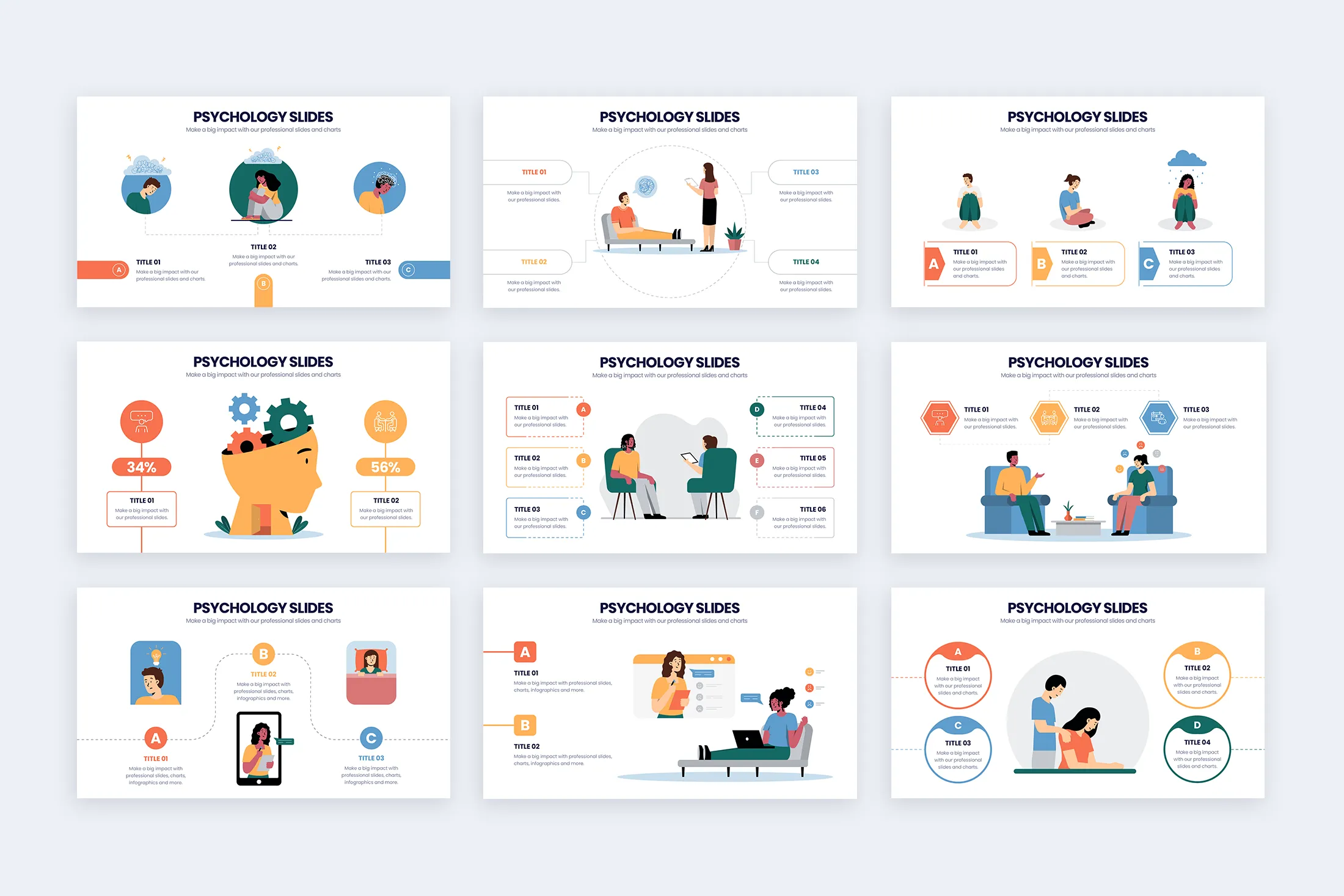 Psychology Keynote Infographic Template