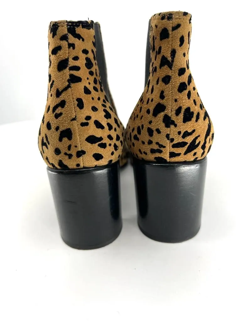 RAG & BONE ASLEN CHEETAH PRINT SUEDE BOOTIES