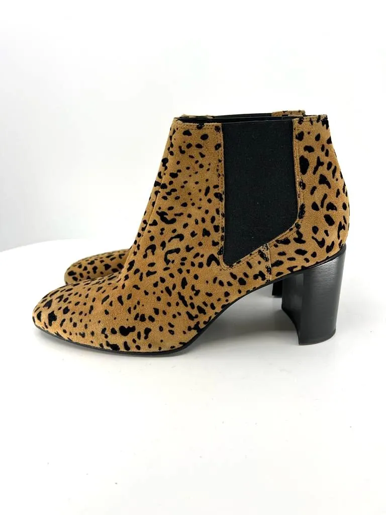 RAG & BONE ASLEN CHEETAH PRINT SUEDE BOOTIES