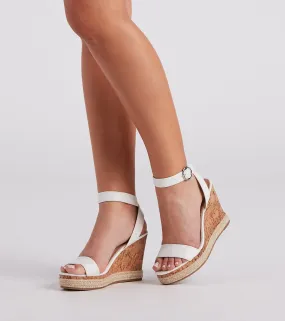 Ready For Brunch Cork Espadrille Wedges
