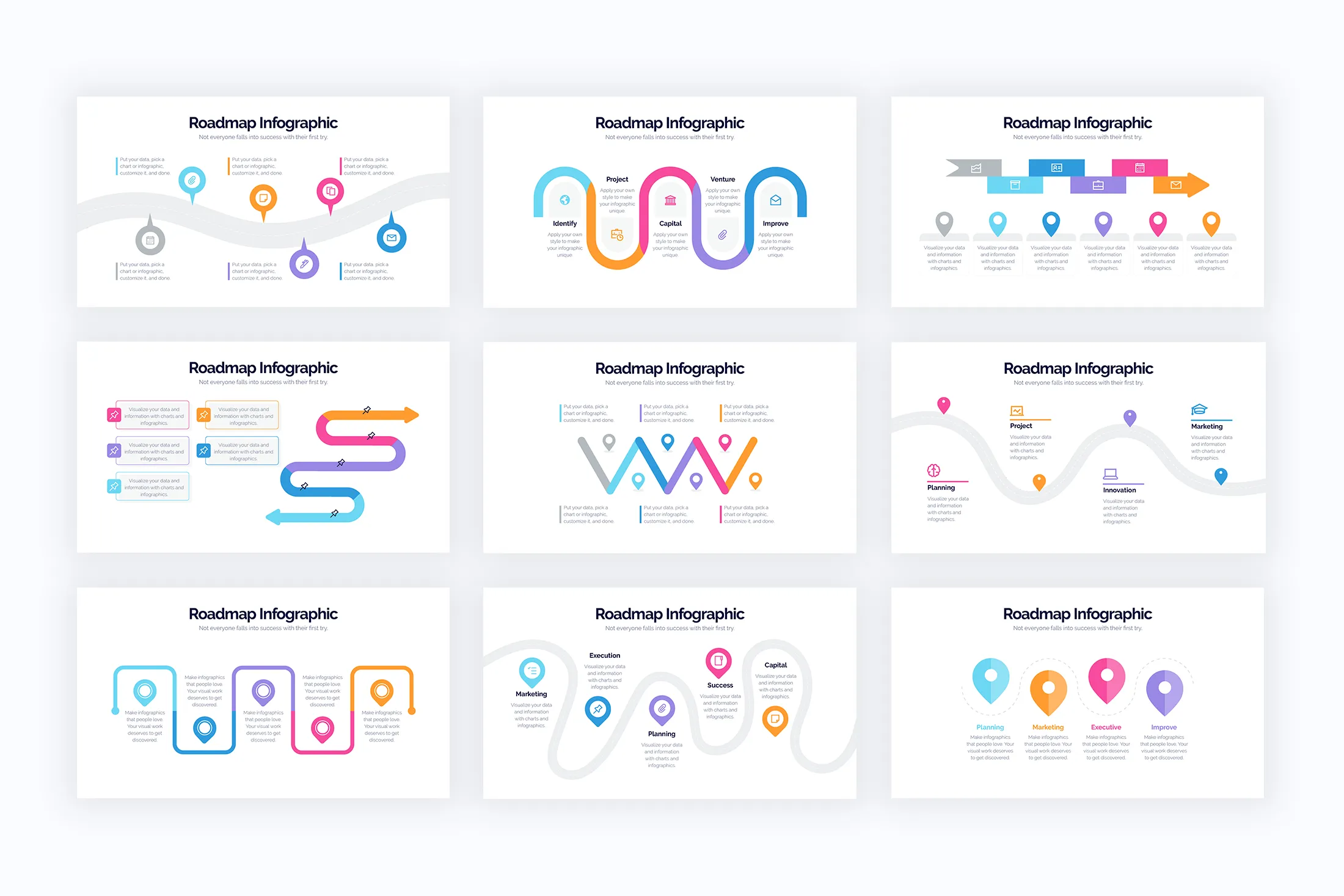 Roadmap Google Slides Infographics