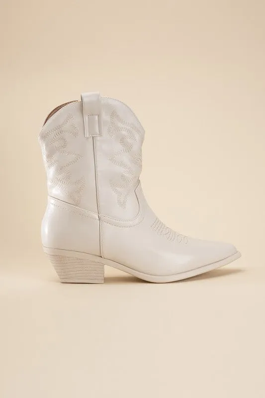 Sale - Metallic Westen Booties