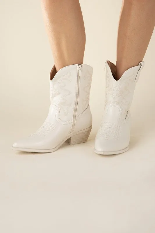 Sale - Metallic Westen Booties