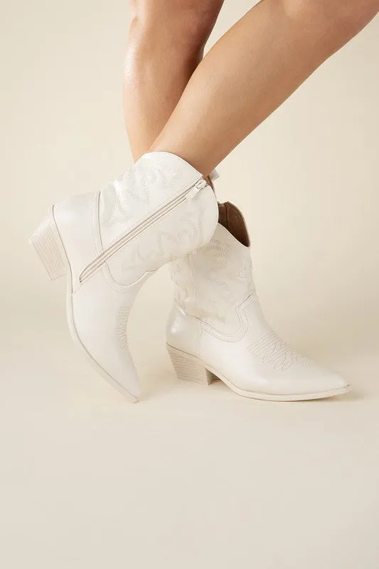 Sale - Metallic Westen Booties