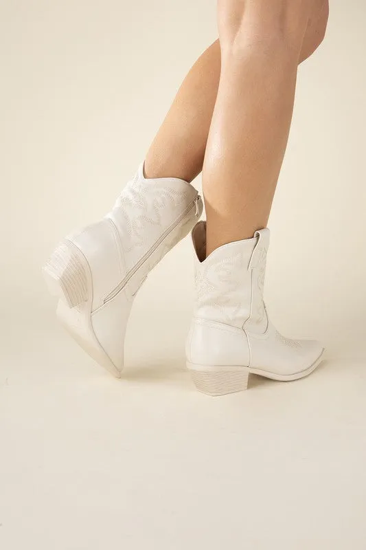Sale - Metallic Westen Booties