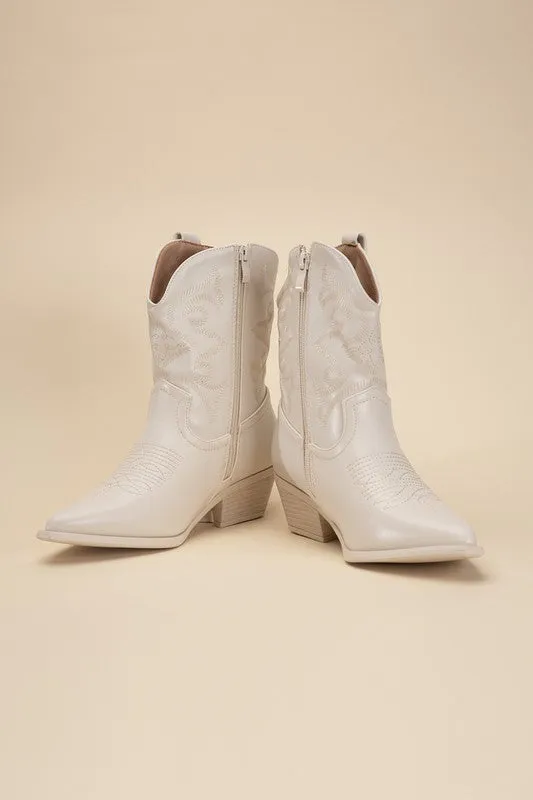 Sale - Metallic Westen Booties
