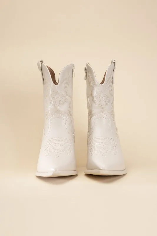 Sale - Metallic Westen Booties