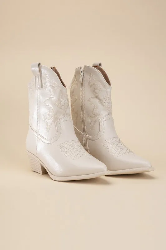 Sale - Metallic Westen Booties